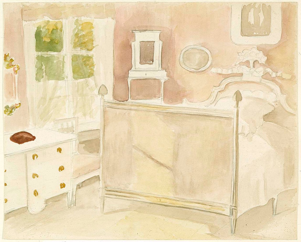 Interiør fra Haikko Villa av Albert Edelfelt