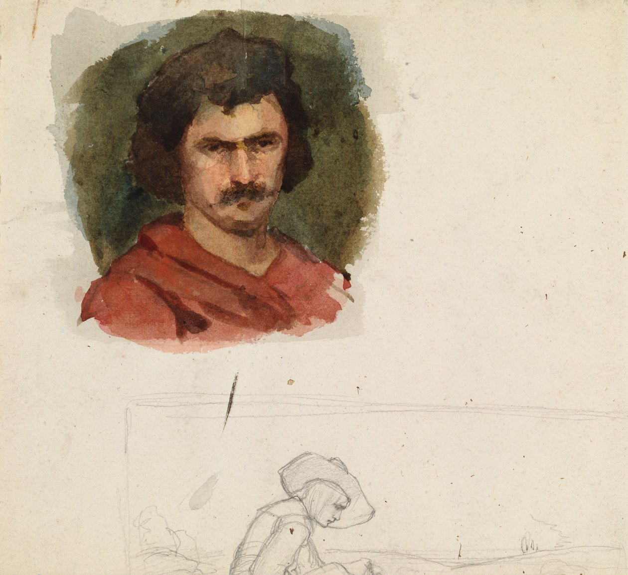 Italiensk mann, studie av Albert Edelfelt