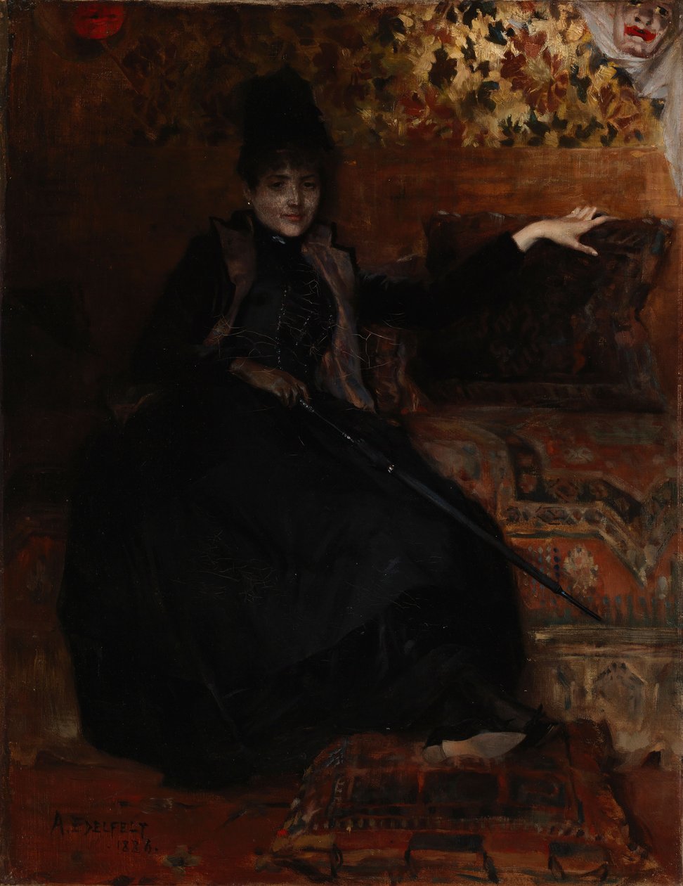 Lady in Black, Den svarte Thérèse av Albert Edelfelt