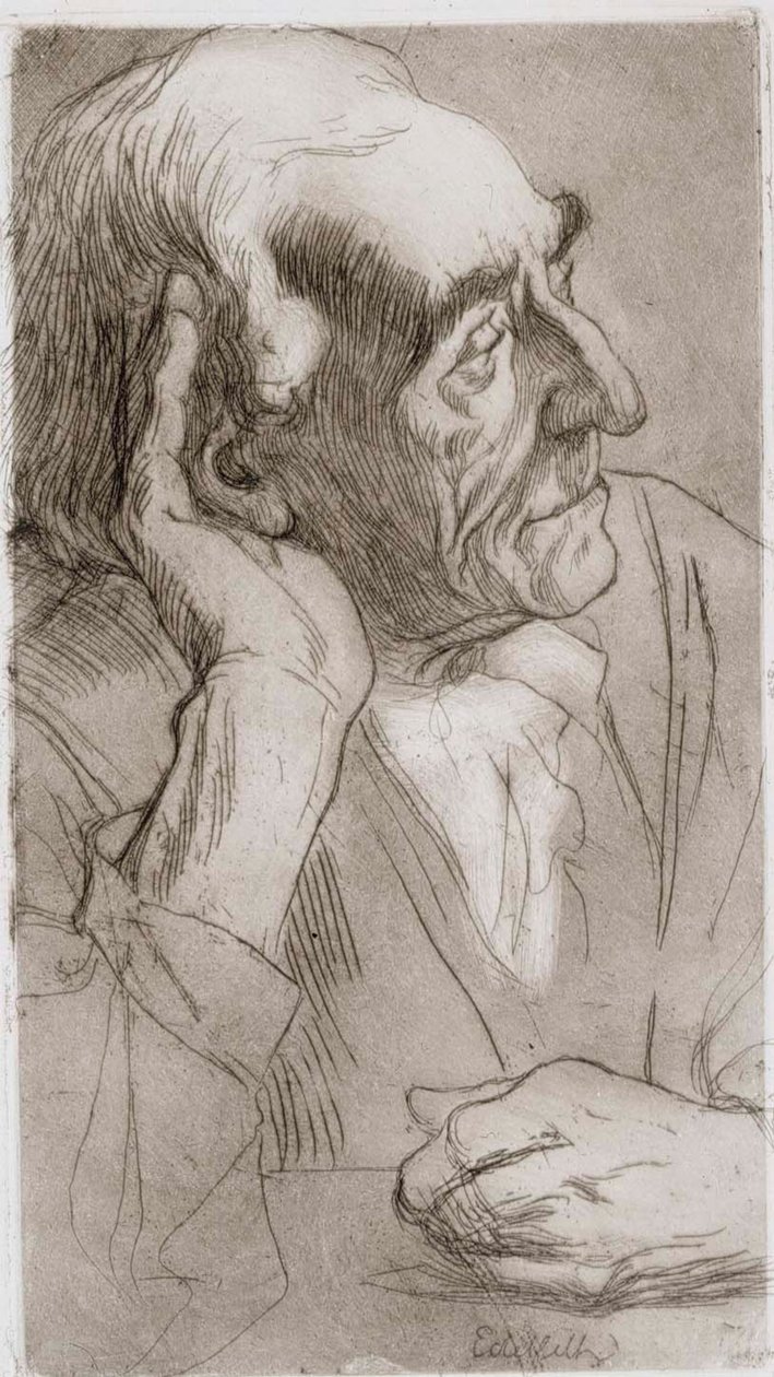 Mann som lytter av Albert Edelfelt