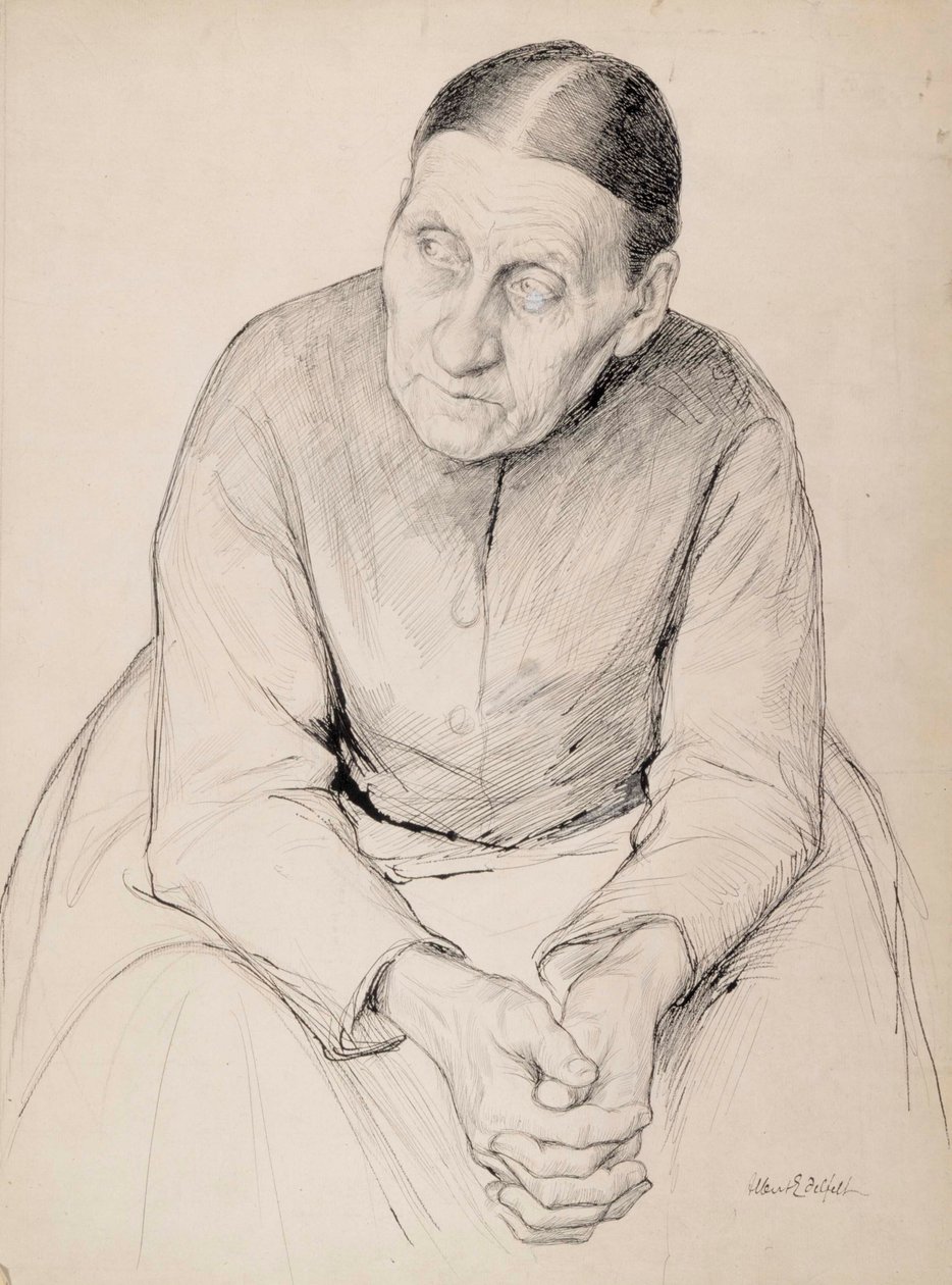 Gammel bondekvinne av Albert Edelfelt