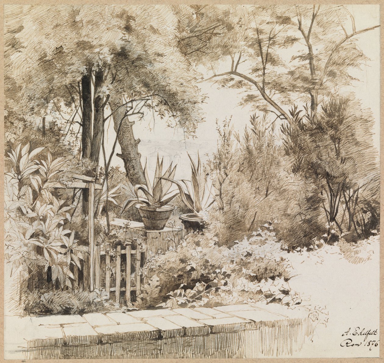 Park i Roma av Albert Edelfelt