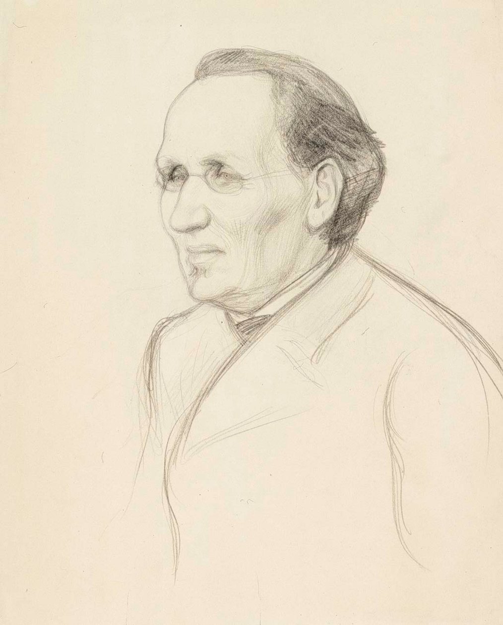 Portrettstudie av professor Strömborg, byste av Albert Edelfelt