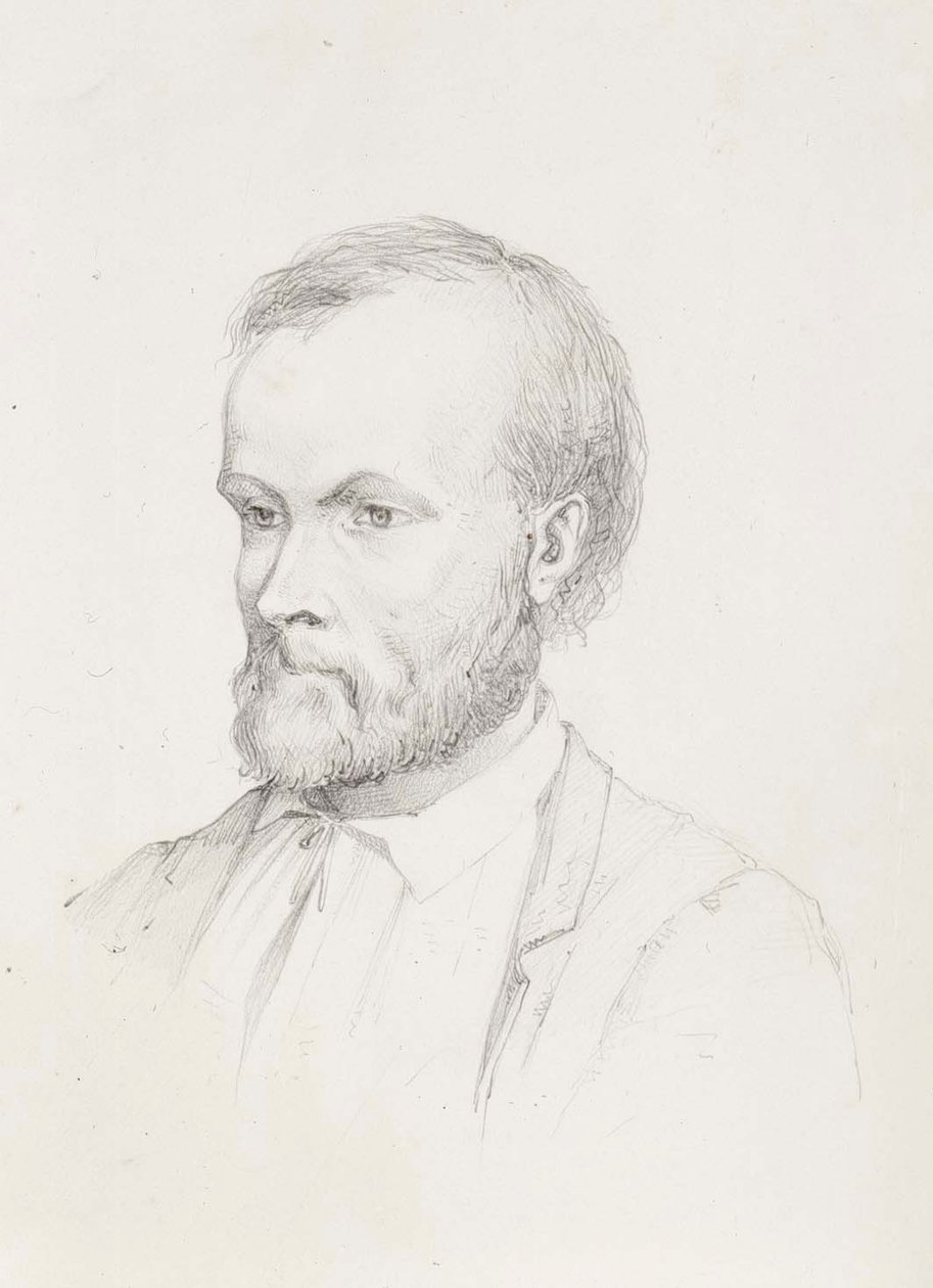Portrett av Aleksis Kivi av Albert Edelfelt