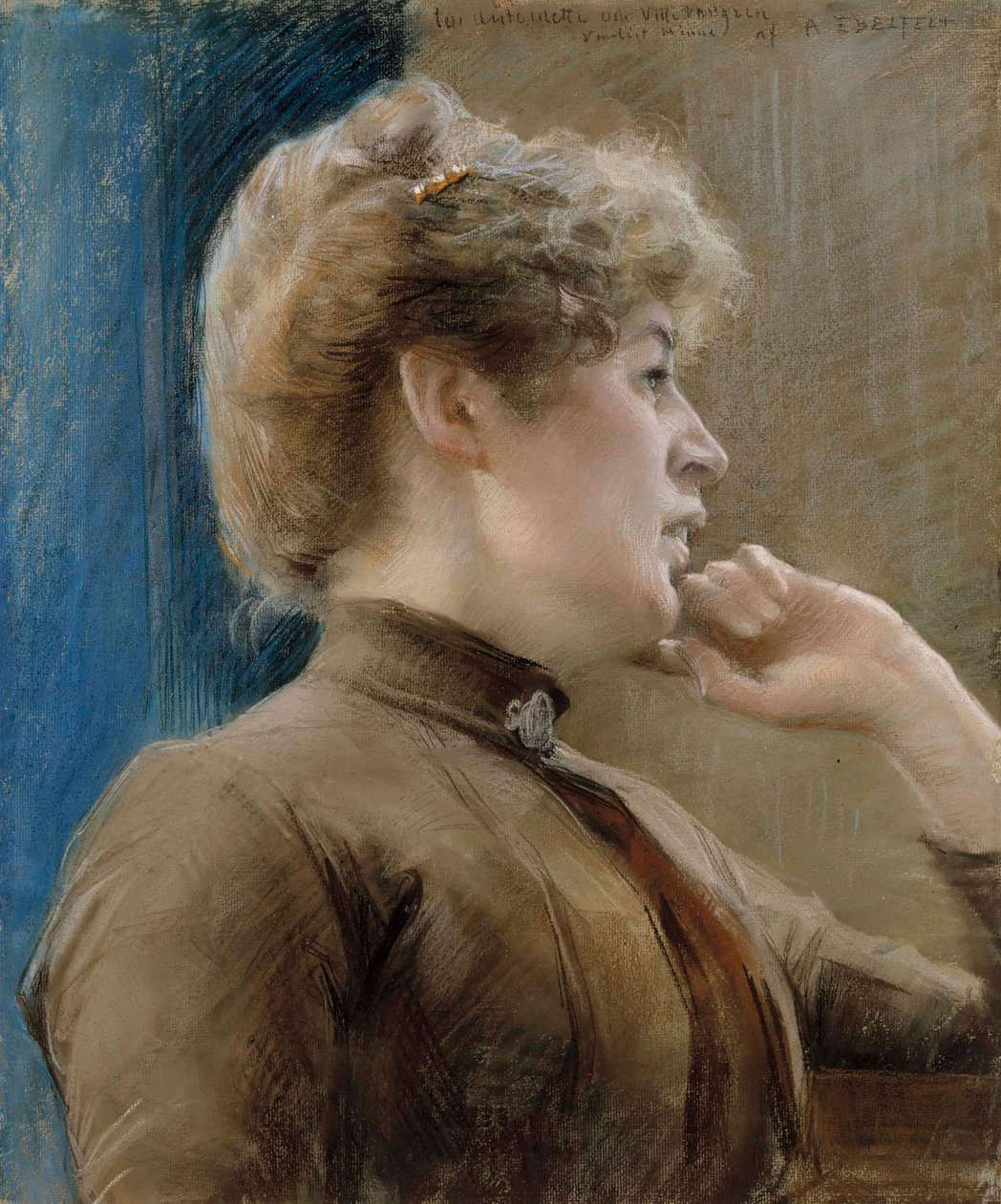 Portrett av Antoinette Vallgren av Albert Edelfelt