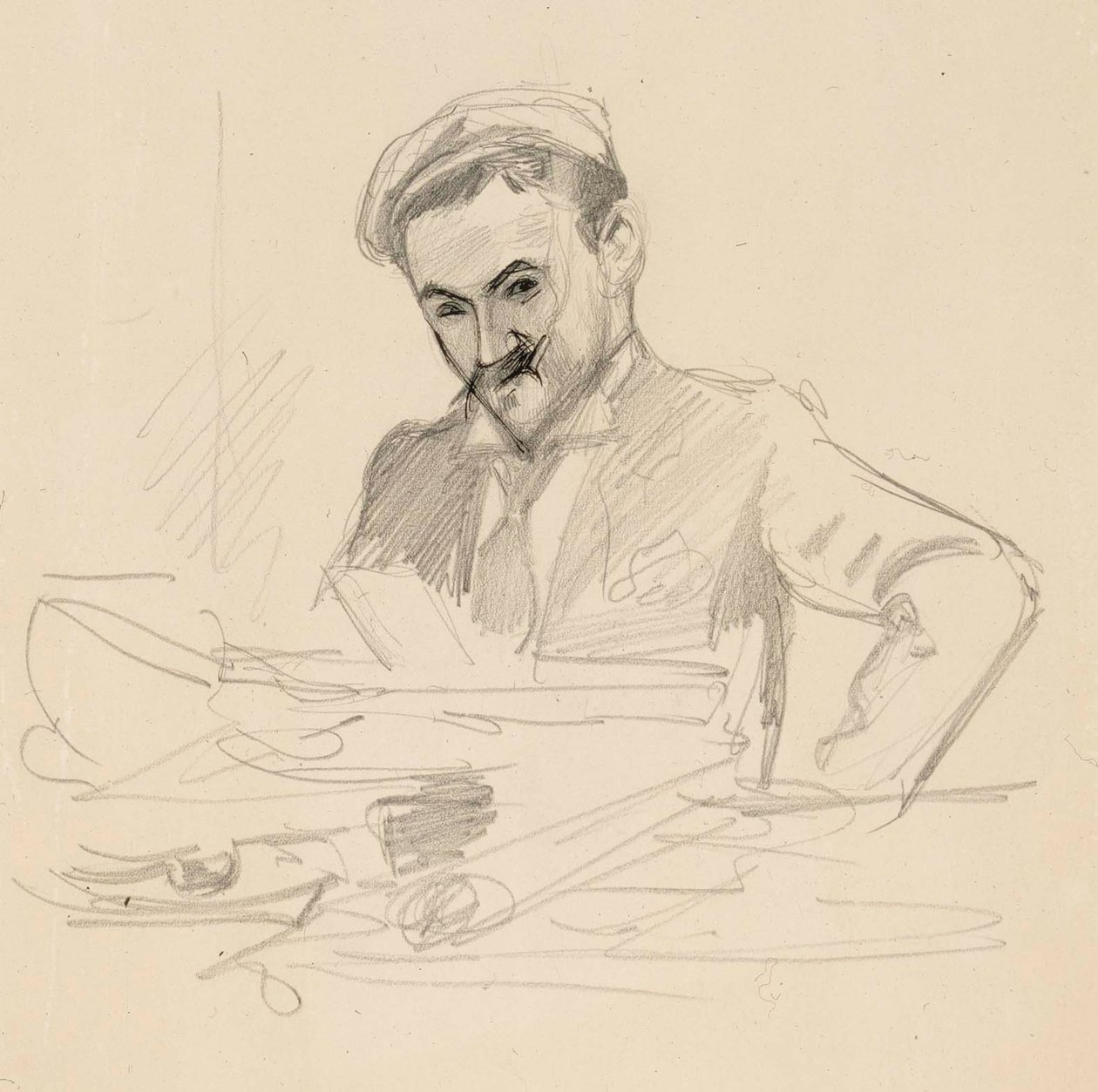 Portrett av kunstneren, greve Louis Sparre av Albert Edelfelt