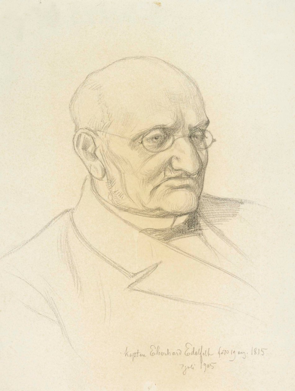 Portrett av kaptein Eberhard Edelfelt av Albert Edelfelt
