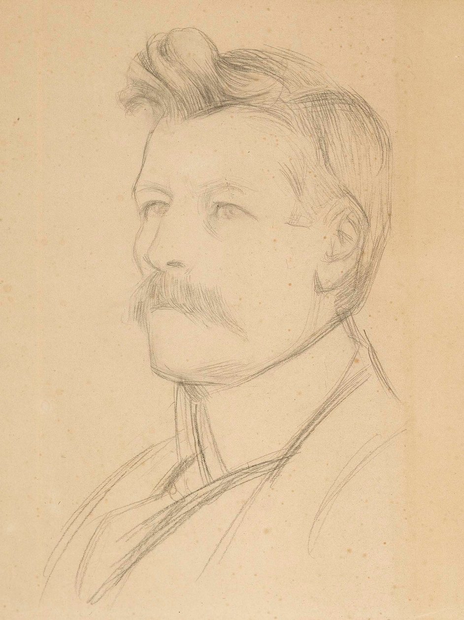 Portrett av Emil Wikström, leder av Albert Edelfelt