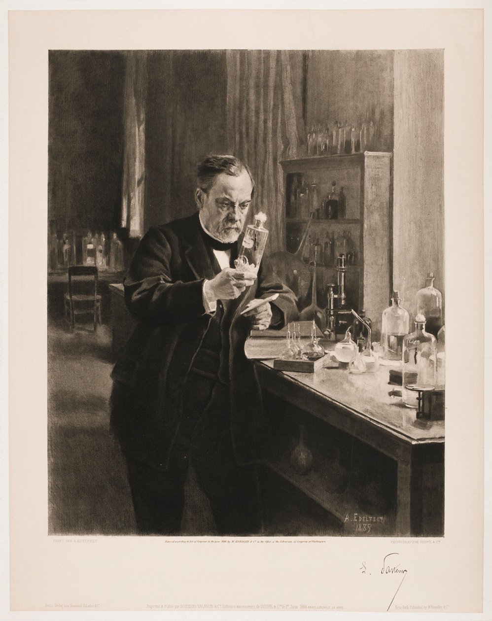 Portrett av Louis Pasteur av Albert Edelfelt