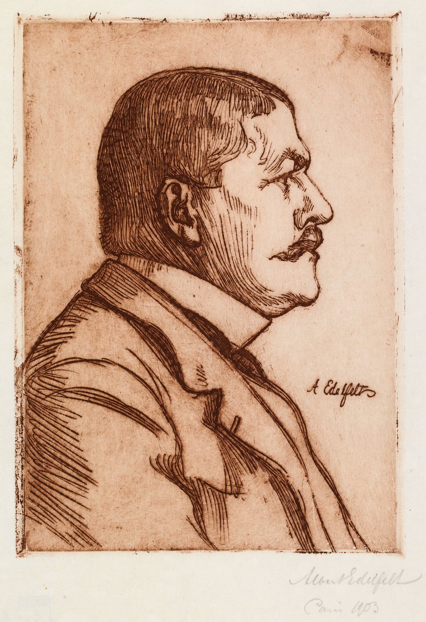 Portrett av minister Jean-Baptiste Pasteur av Albert Edelfelt