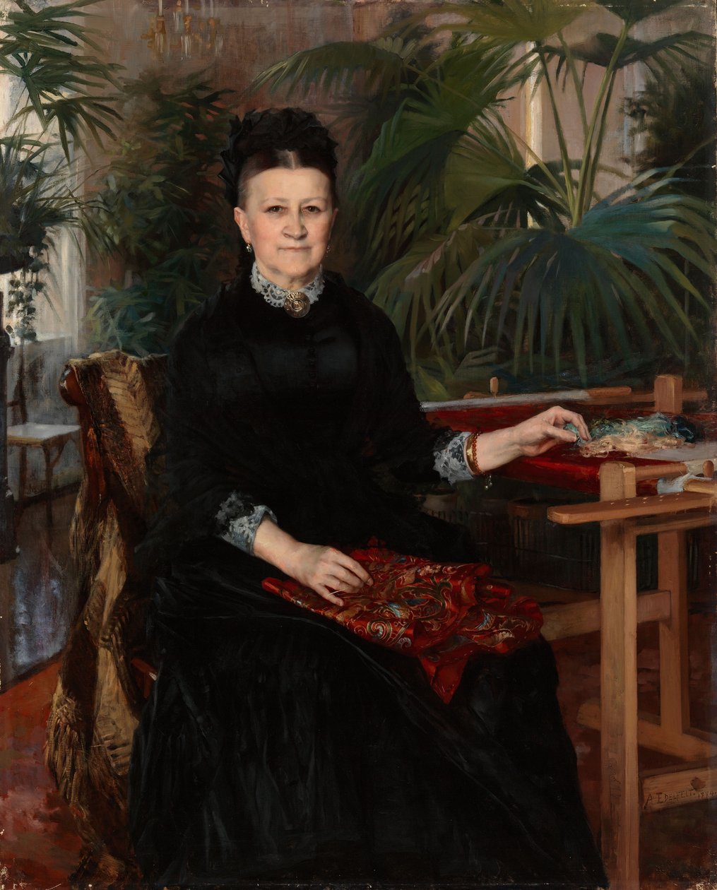 Portrett av fru Anna Sinebrychoff av Albert Edelfelt