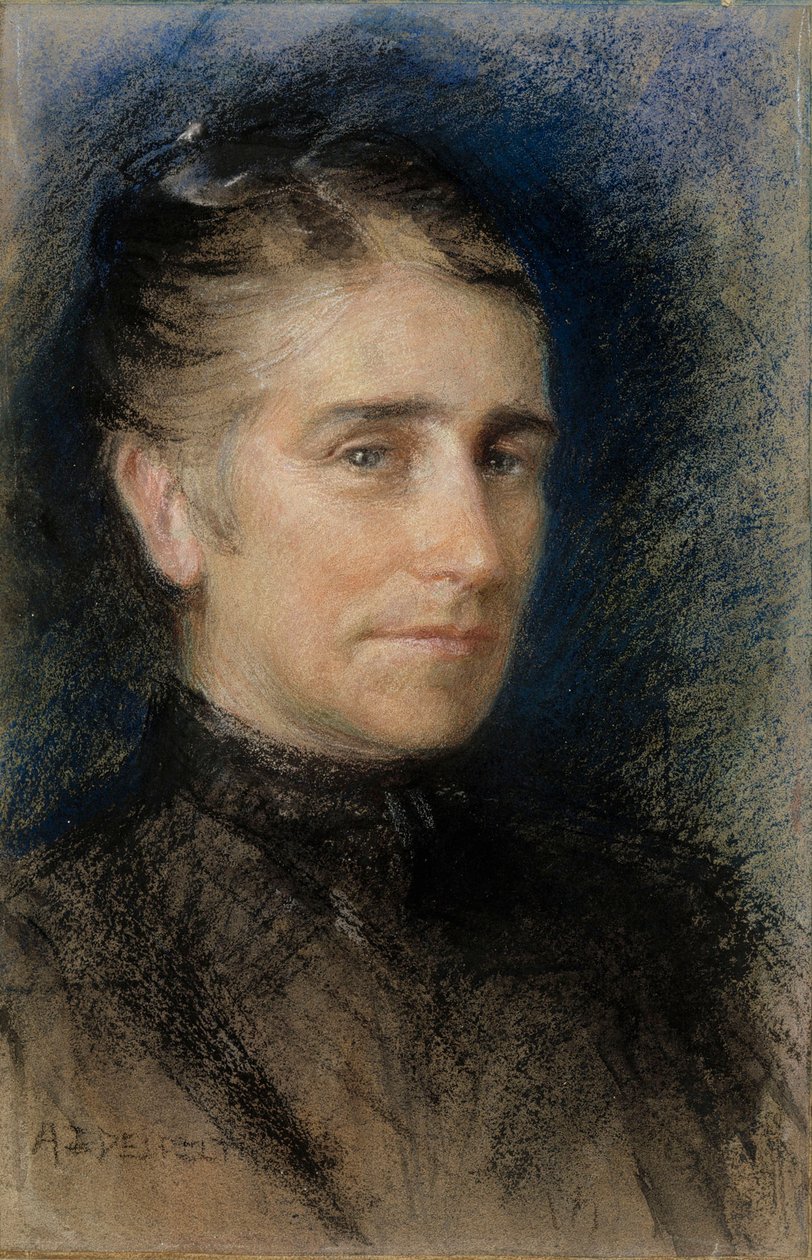 Portrett av fru Emilie Krohn av Albert Edelfelt