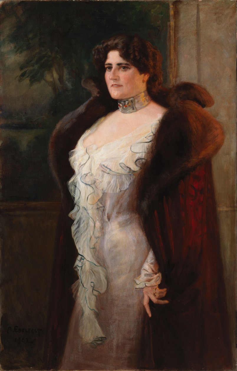 Portrett av fru Lydia N:son Keirkner av Albert Edelfelt