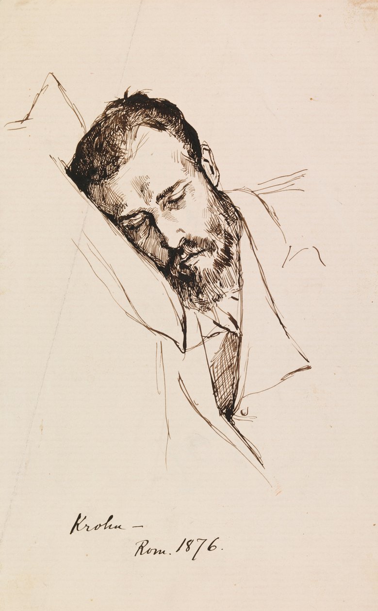 Portrett av Pietro Krohn av Albert Edelfelt