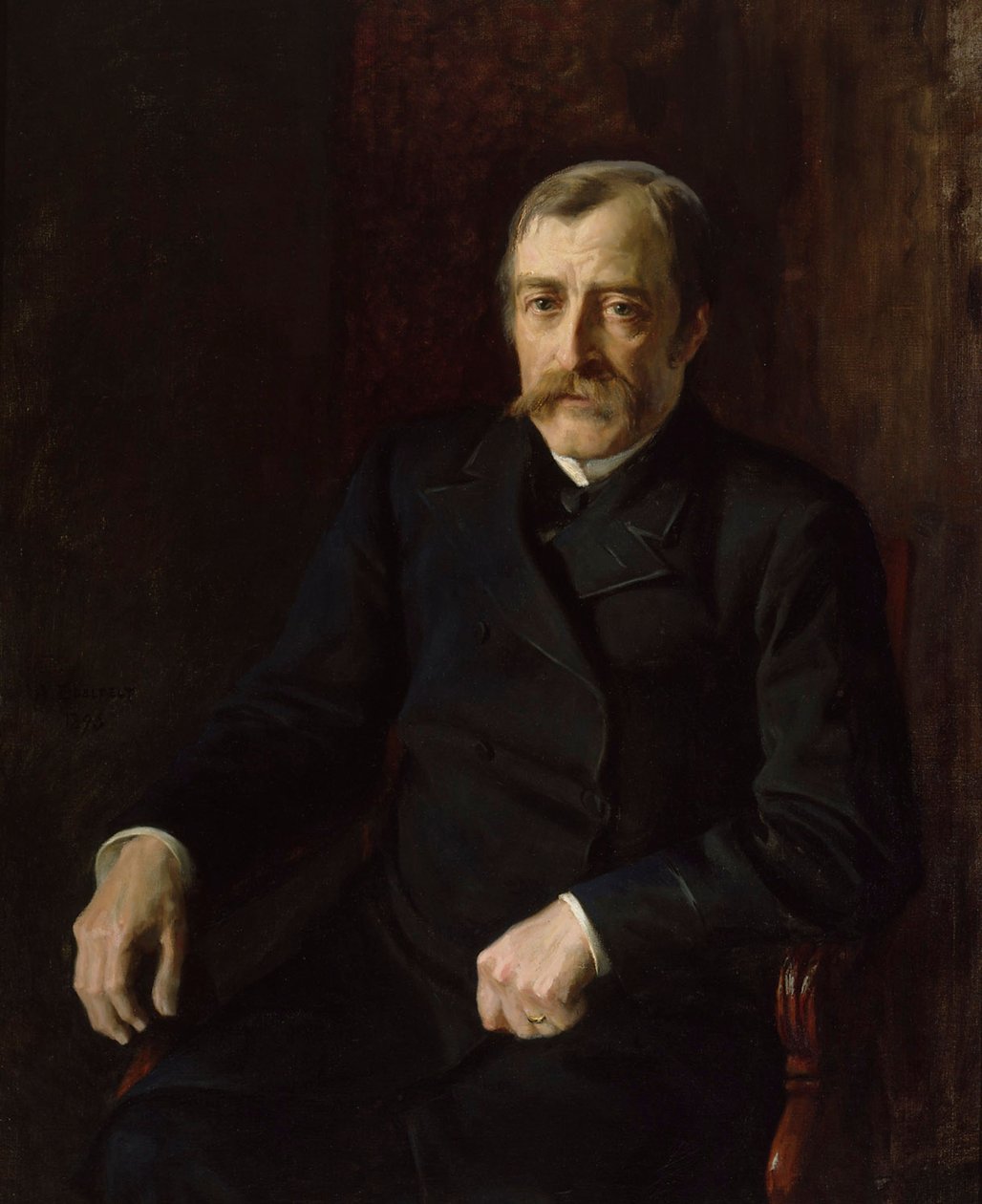 Portrait of Professor Carl Gustaf Estlander av Albert Edelfelt