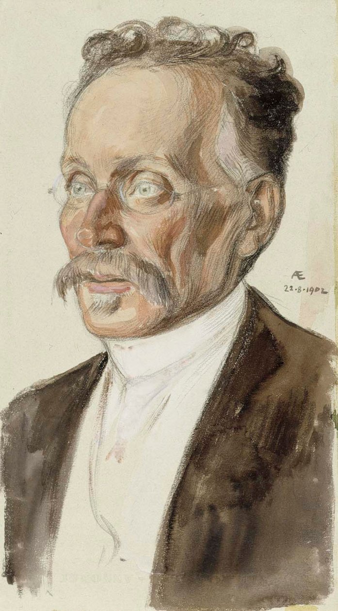 Portrett av professor J. W. Runeberg av Albert Edelfelt