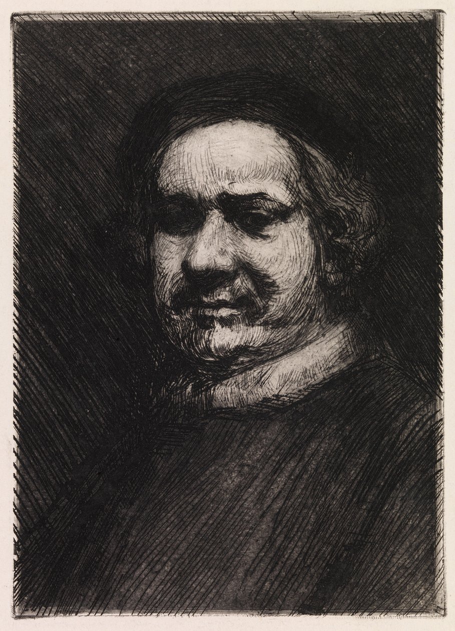 Portrett av Rembrandt, kopi etter Rembrandt av Albert Edelfelt