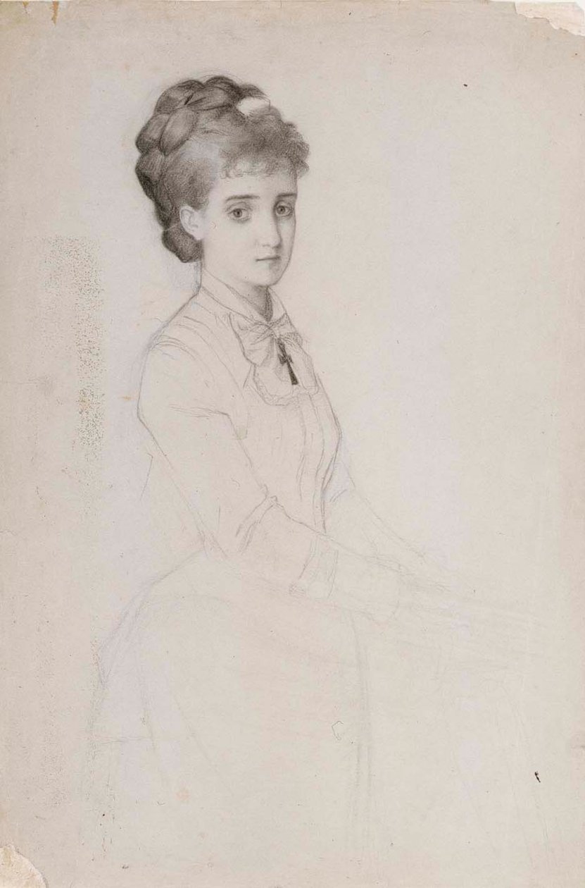 Portrett av en stående kvinne av Albert Edelfelt