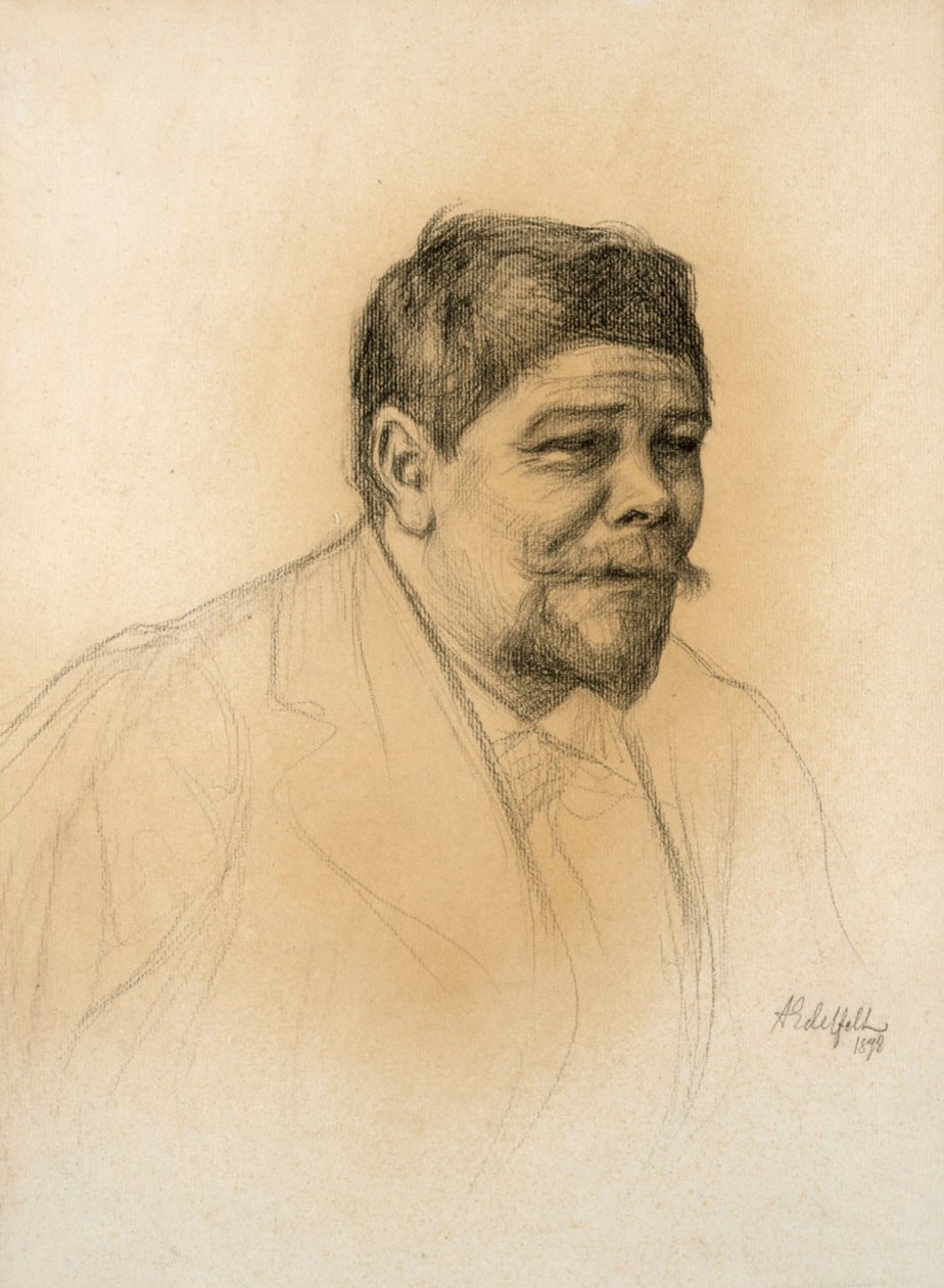 Portrett av billedhuggeren Robert Stigell av Albert Edelfelt