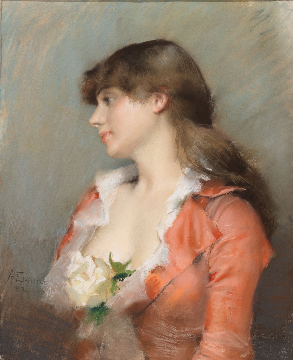 Profil av en ung kvinne av Albert Edelfelt