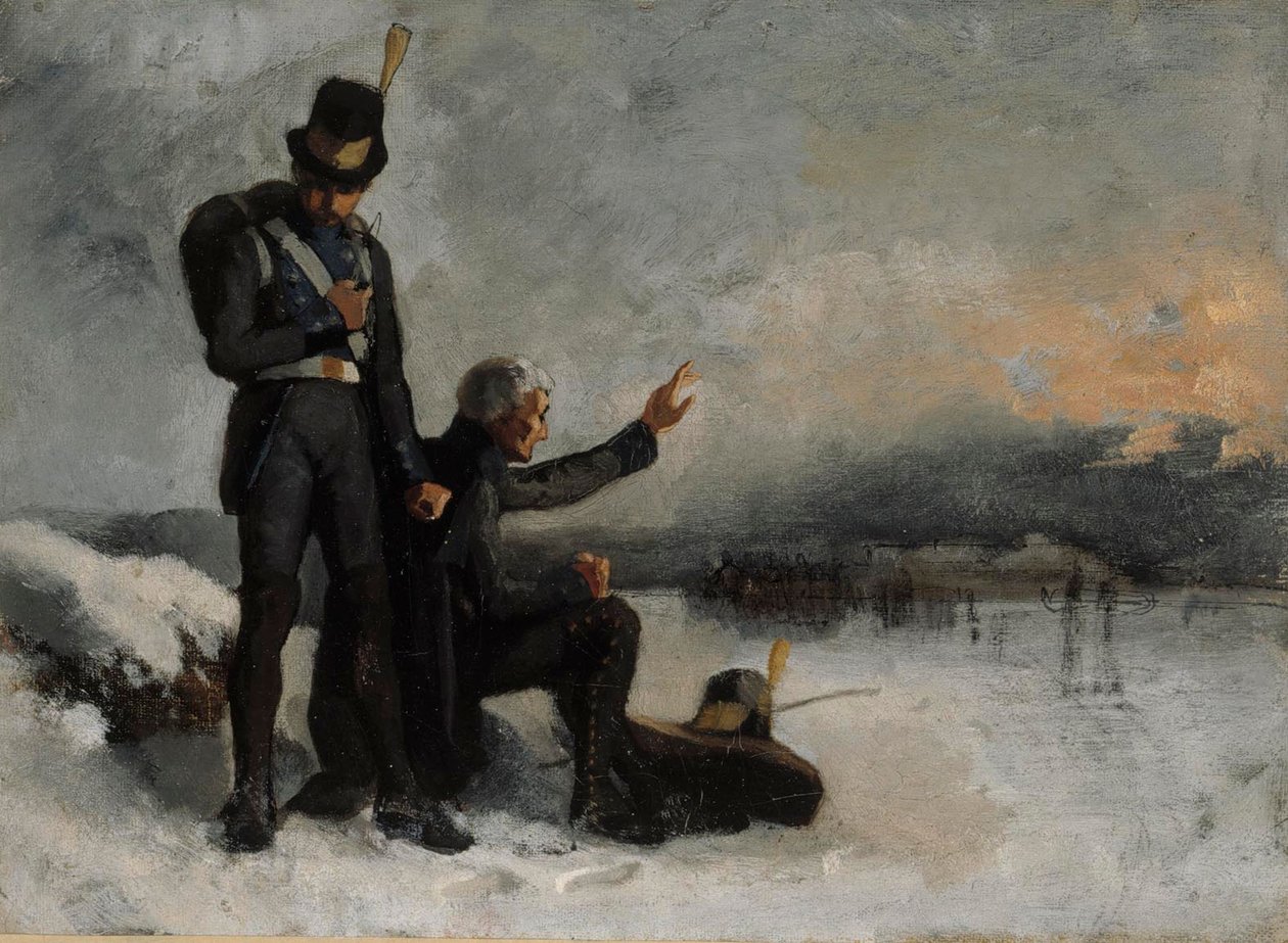 Scene fra finskekrigen av Albert Edelfelt