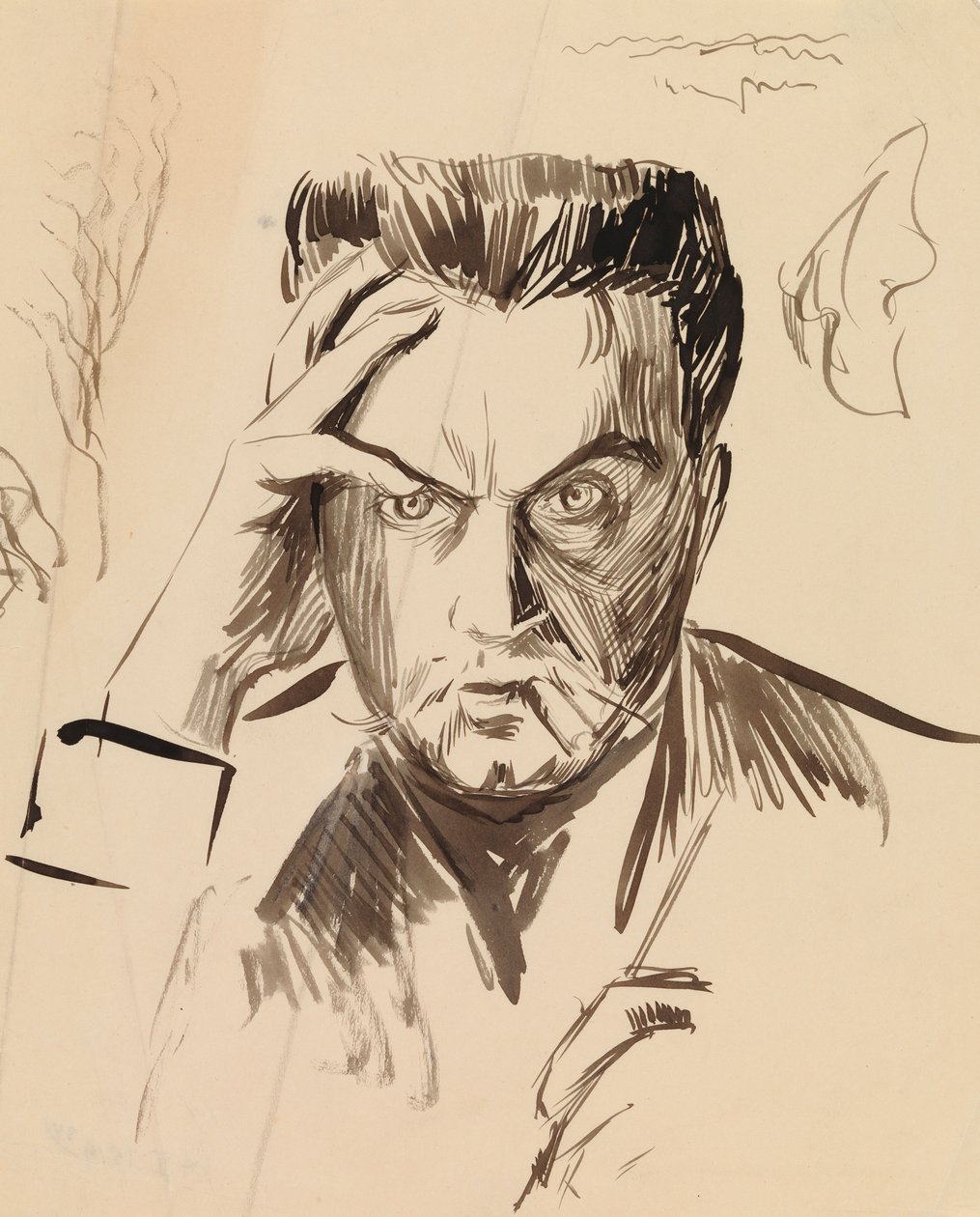 Selvportrett av Albert Edelfelt