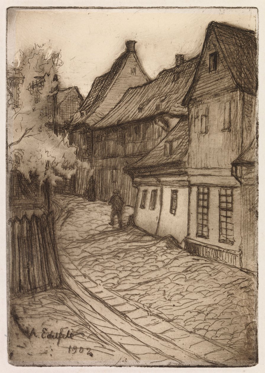 Gate i Goslar, Harz av Albert Edelfelt