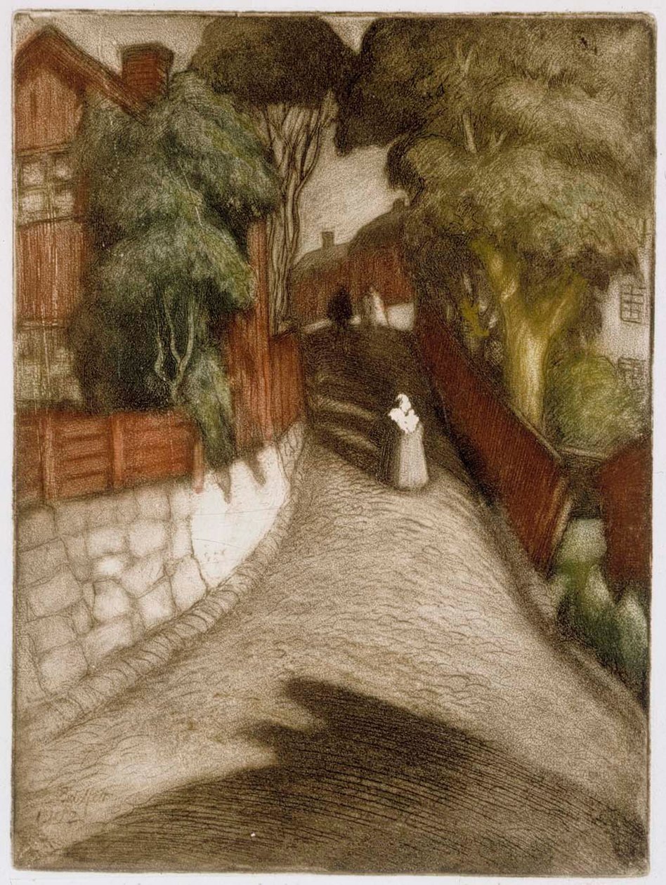 Gate i Porvoo av Albert Edelfelt