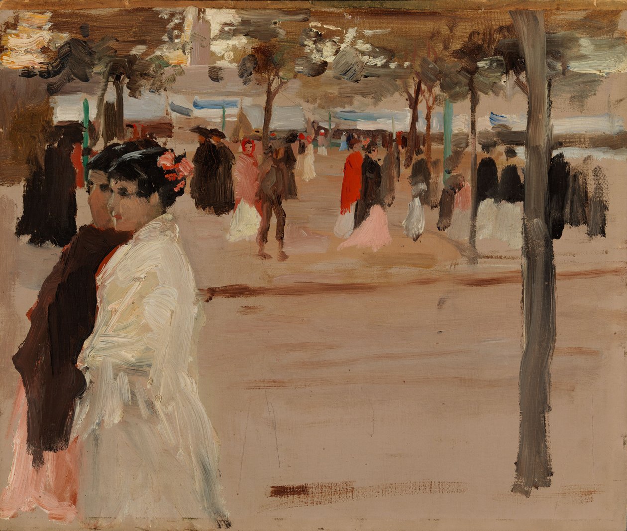Studie til veien langs bredden, Sevilla av Albert Edelfelt