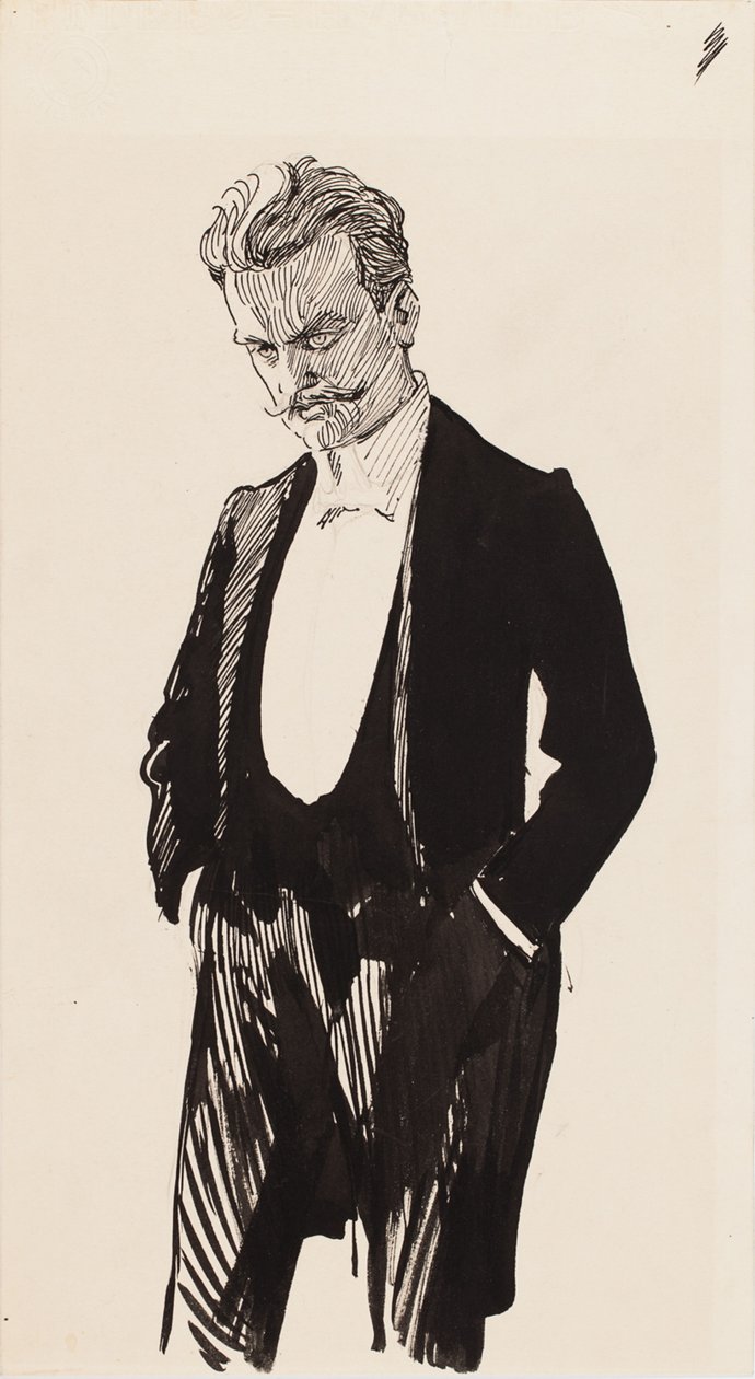 Komponisten Jean Sibelius av Albert Edelfelt