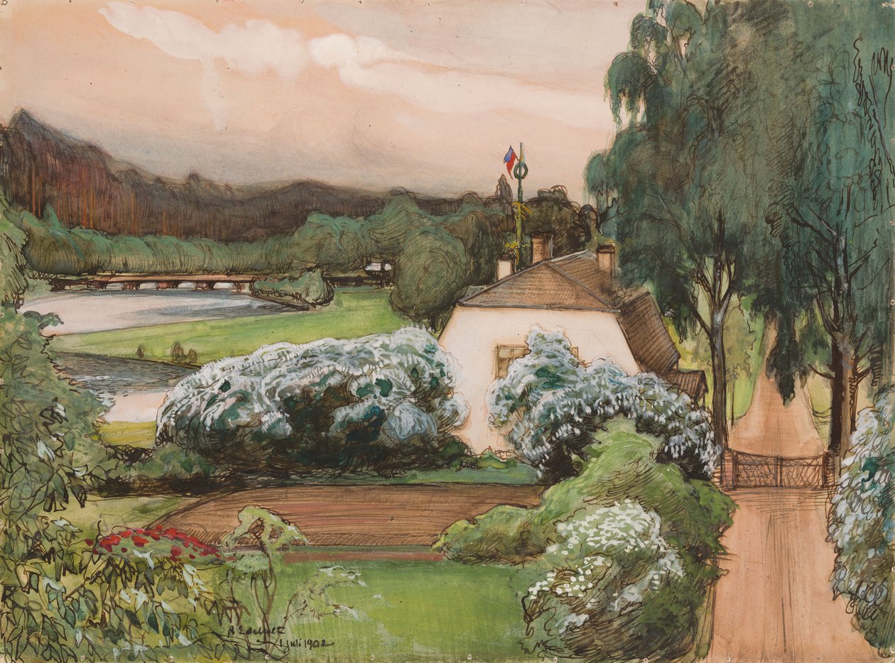 Formannens hus på Saari herregård av Albert Edelfelt