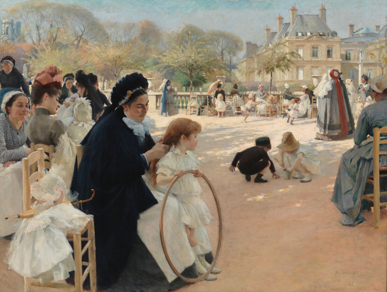 Luxembourghagen, Paris av Albert Edelfelt