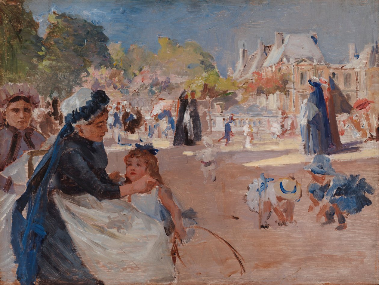 Luxembourghagen, Paris, avsluttende studie av Albert Edelfelt