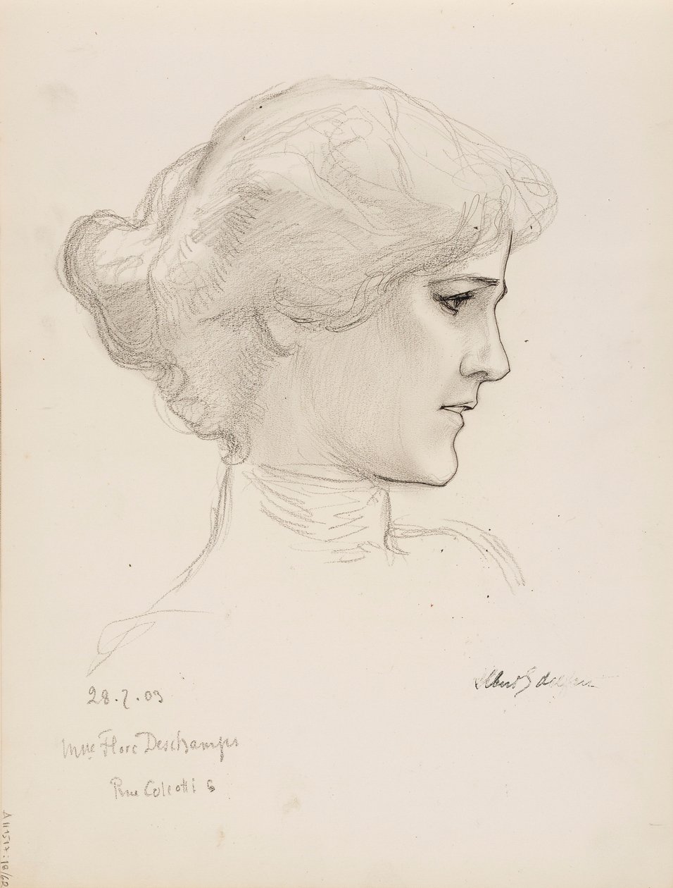Fru Flore Deschamps av Albert Edelfelt