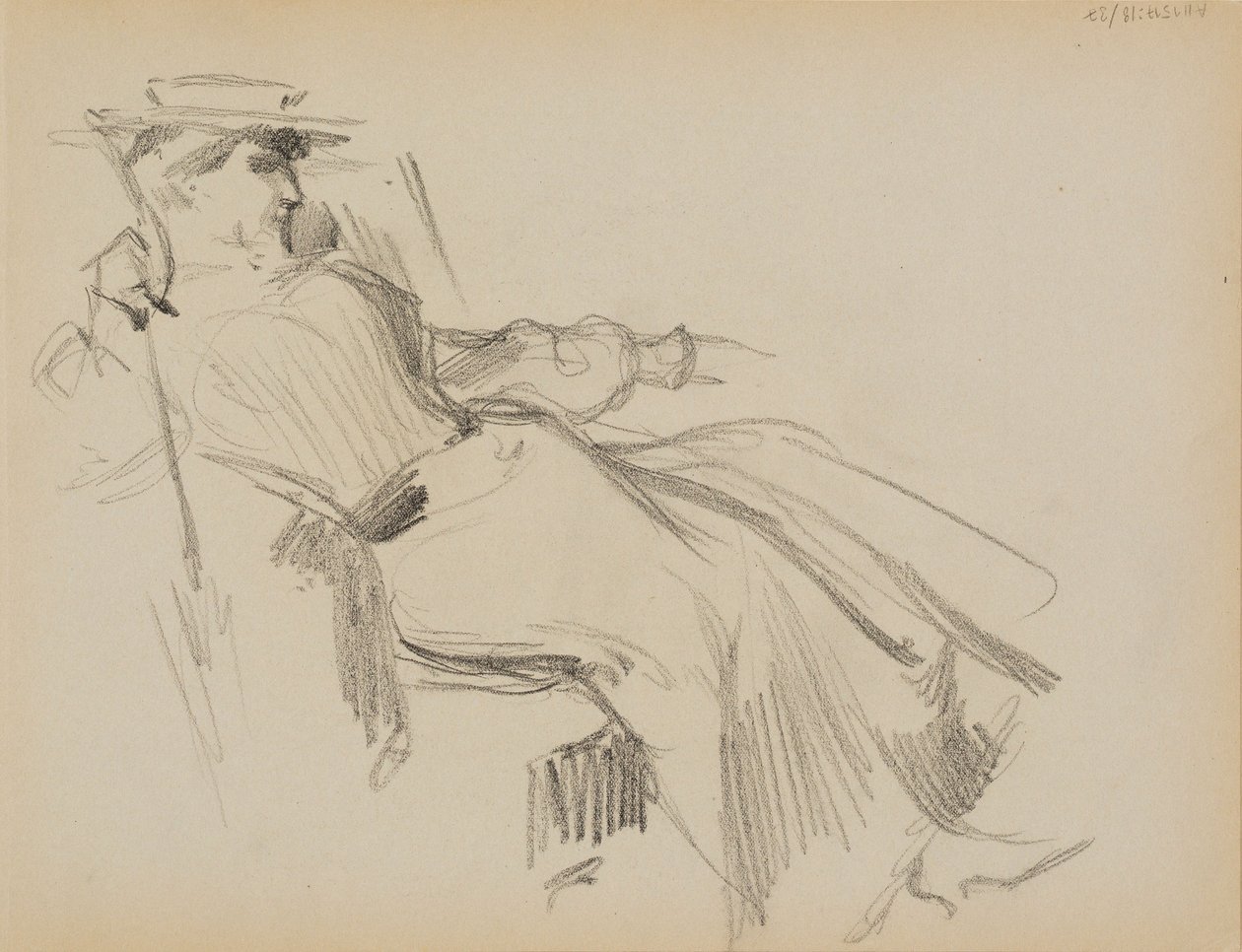 Sittende kvinne av Albert Edelfelt