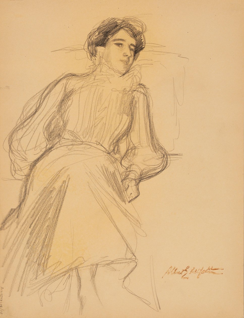 Sittende kvinne av Albert Edelfelt