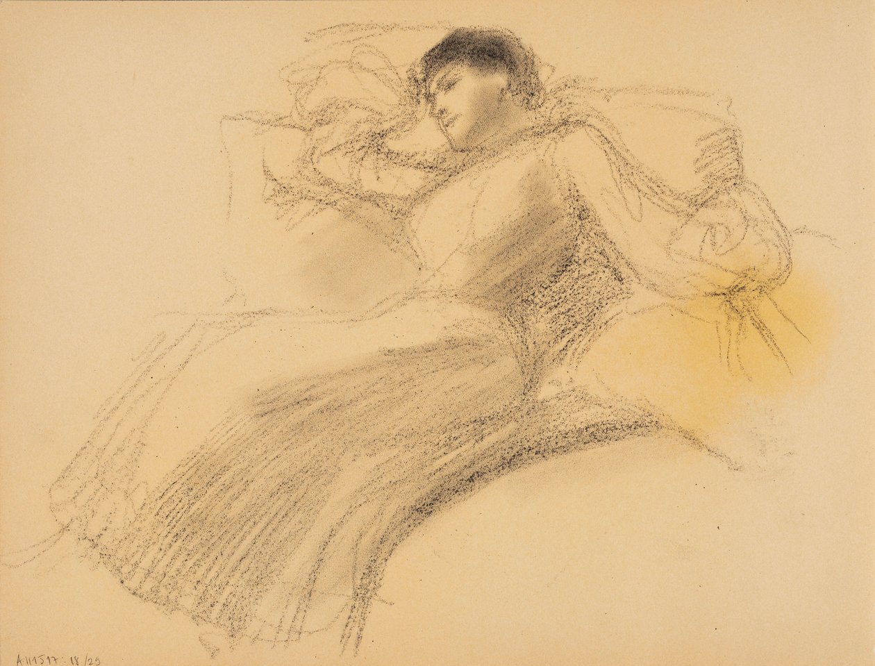 Hvilende kvinne av Albert Edelfelt