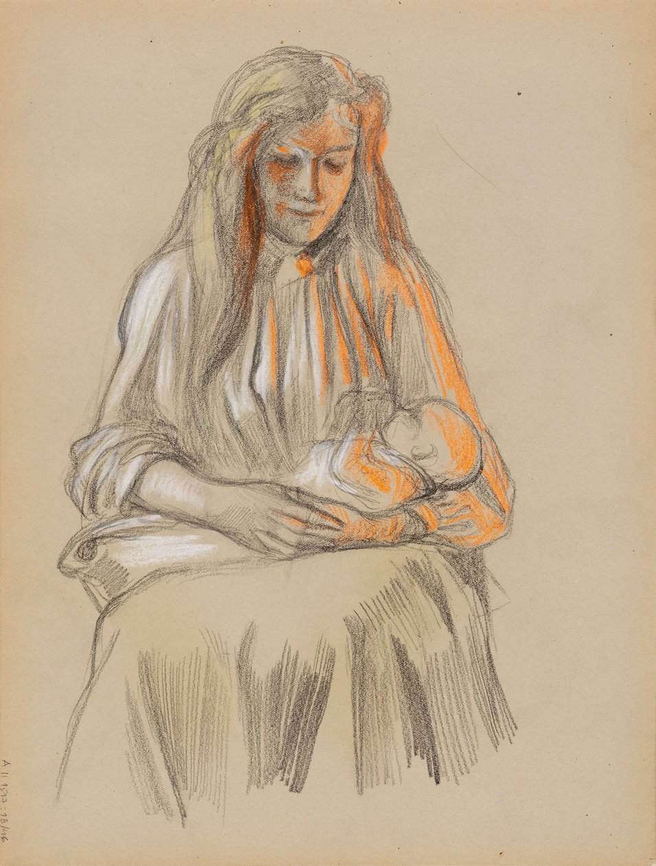 Mor og barn av Albert Edelfelt