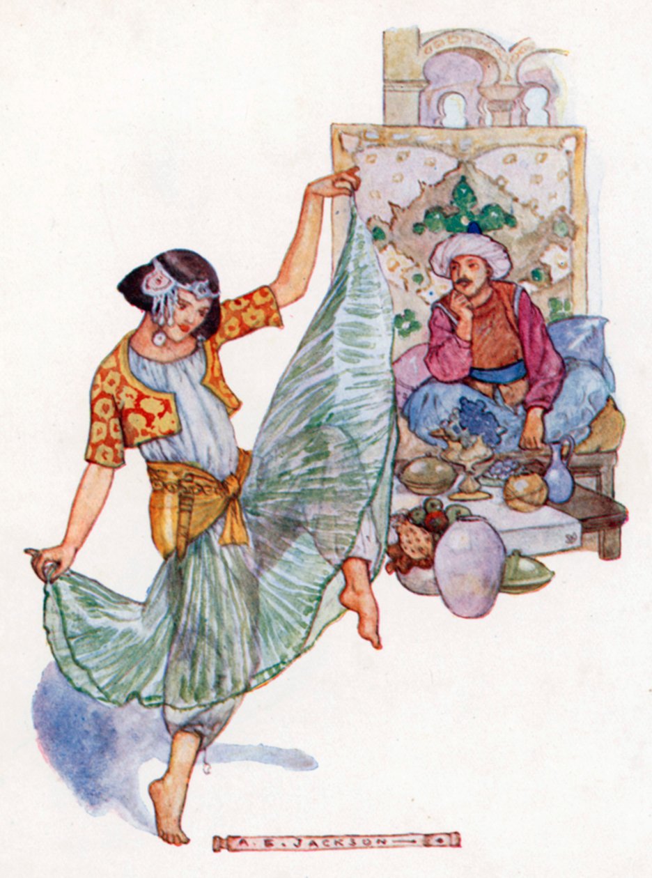 Morgiana Personal Flere danser med det store Frankrike (fargelitografi) av Albert Edward Jackson
