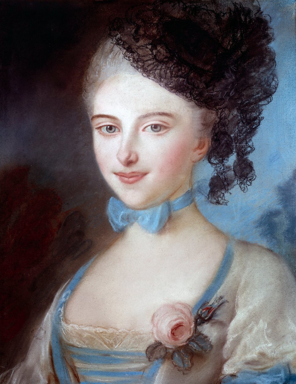Portrett av Laure Sallambier, mor til Balzac (1778-1854), mor til Honore de Balzac. Pastellmaleri av Albert Ernest Carrier Belleuse (1824-1887) av Albert Ernest Carrier Belleuse