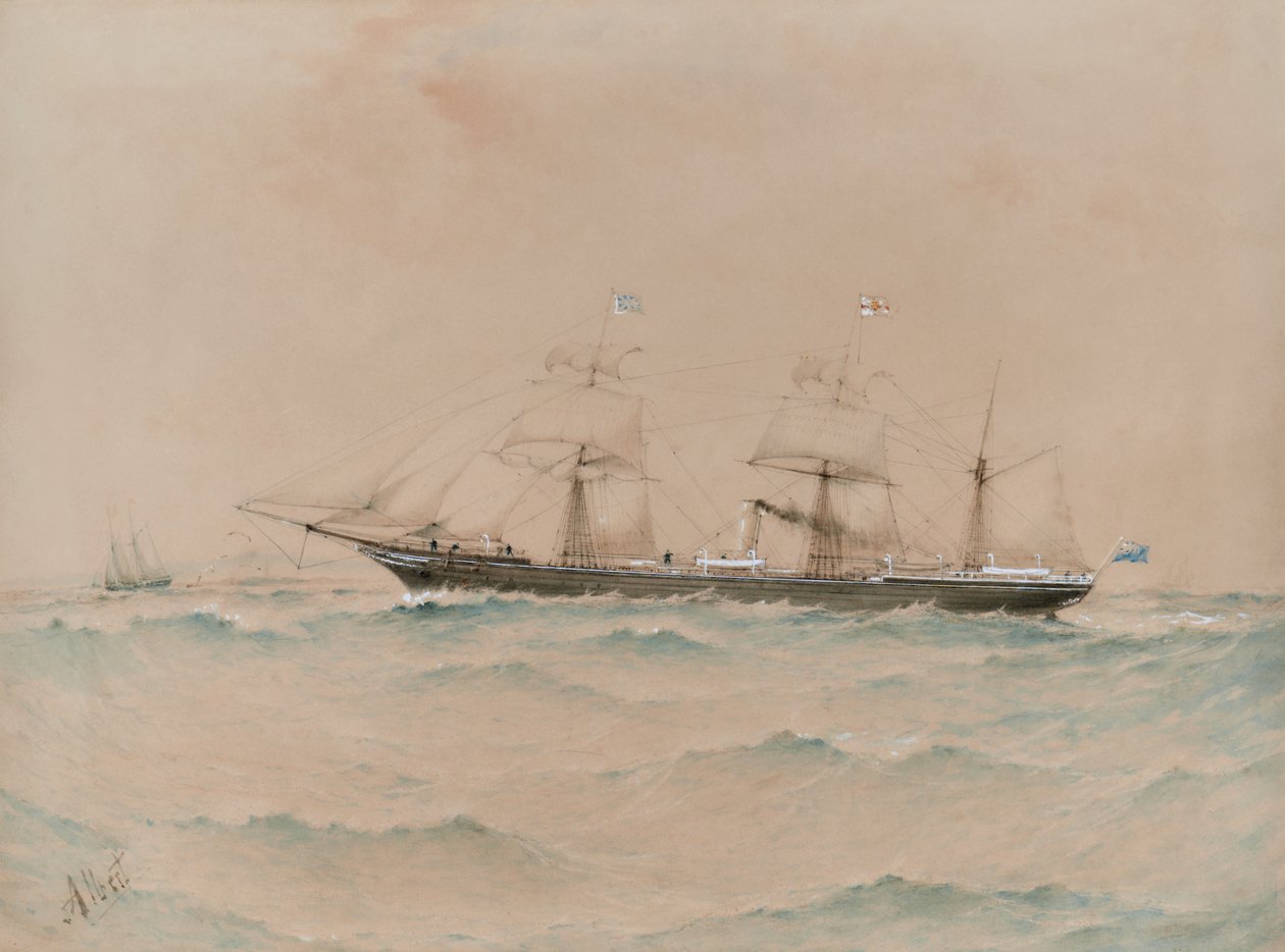 African Royal Mail Steamer, Lagos,  Dyson Weston-sjef av Albert Ernest Markes