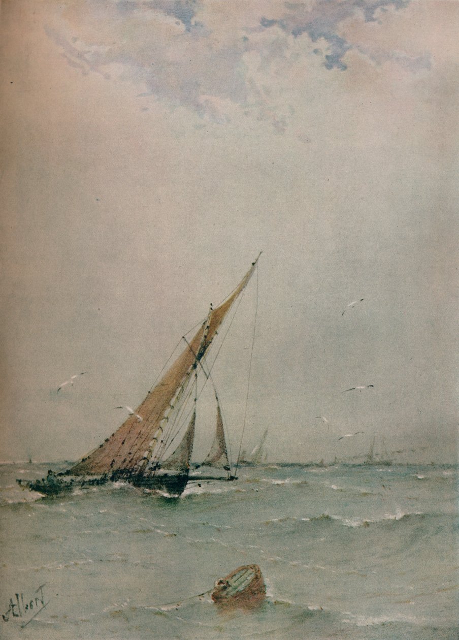 Harwich, North Sea Trawlers, c1900 av Albert Ernest Markes
