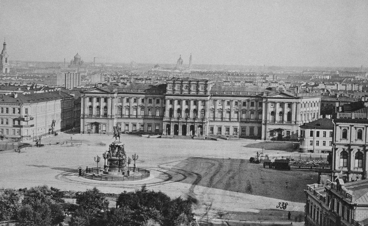 Mariinsky Palace Marie Palace på St Isaacs Square i St. Petersburg, 1870-tallet av Albert Felisch