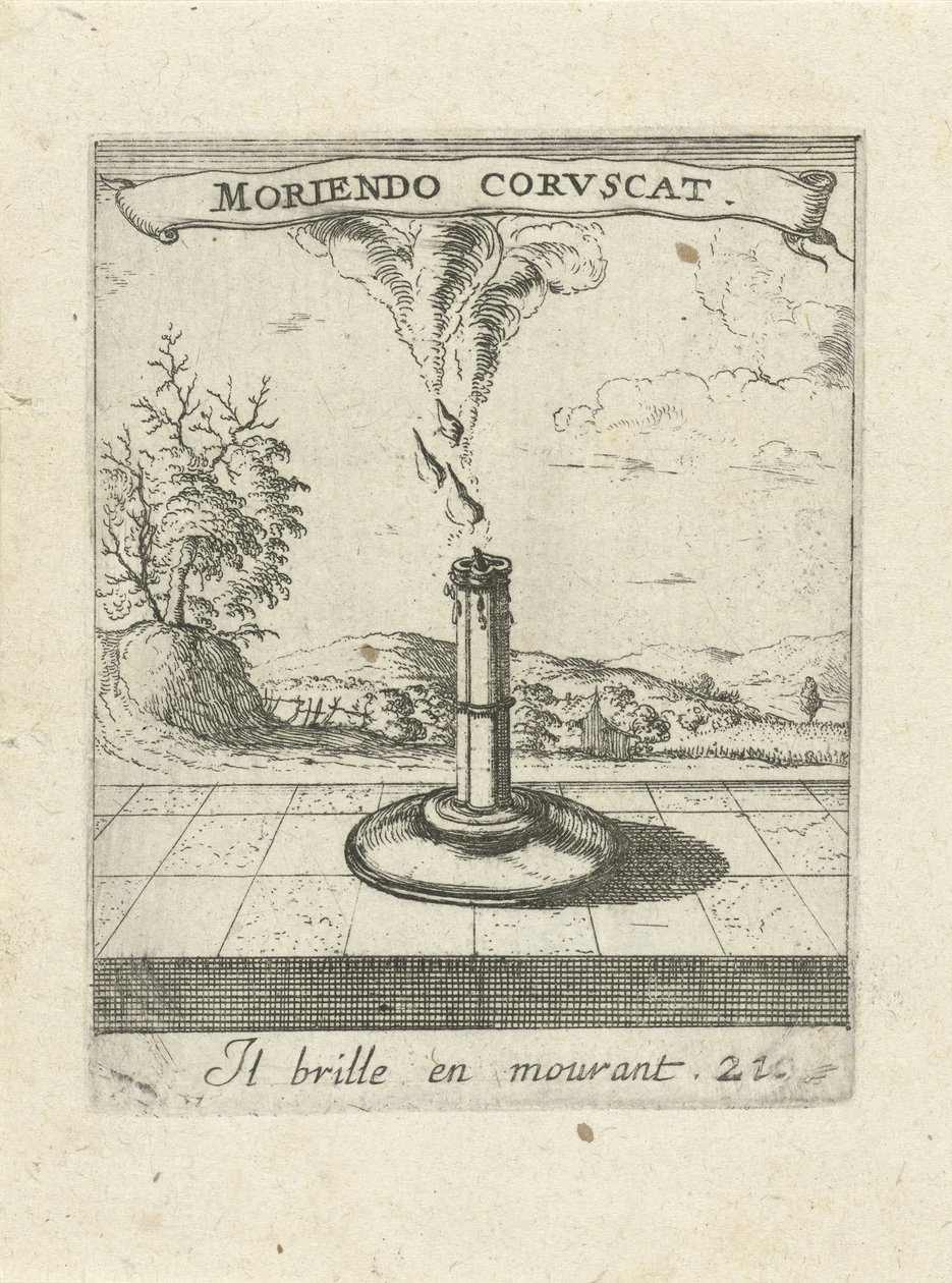 brennende stearinlys Moralizing Love Emblems (serietittel) Devises et emblesmes d