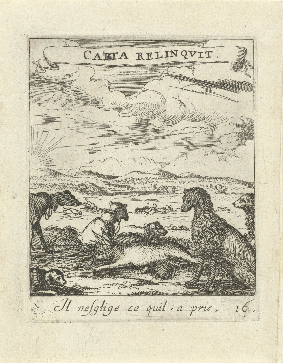 Landskap med hunder Moralizing Love Emblems (serietittel) Devises et emblèmes d