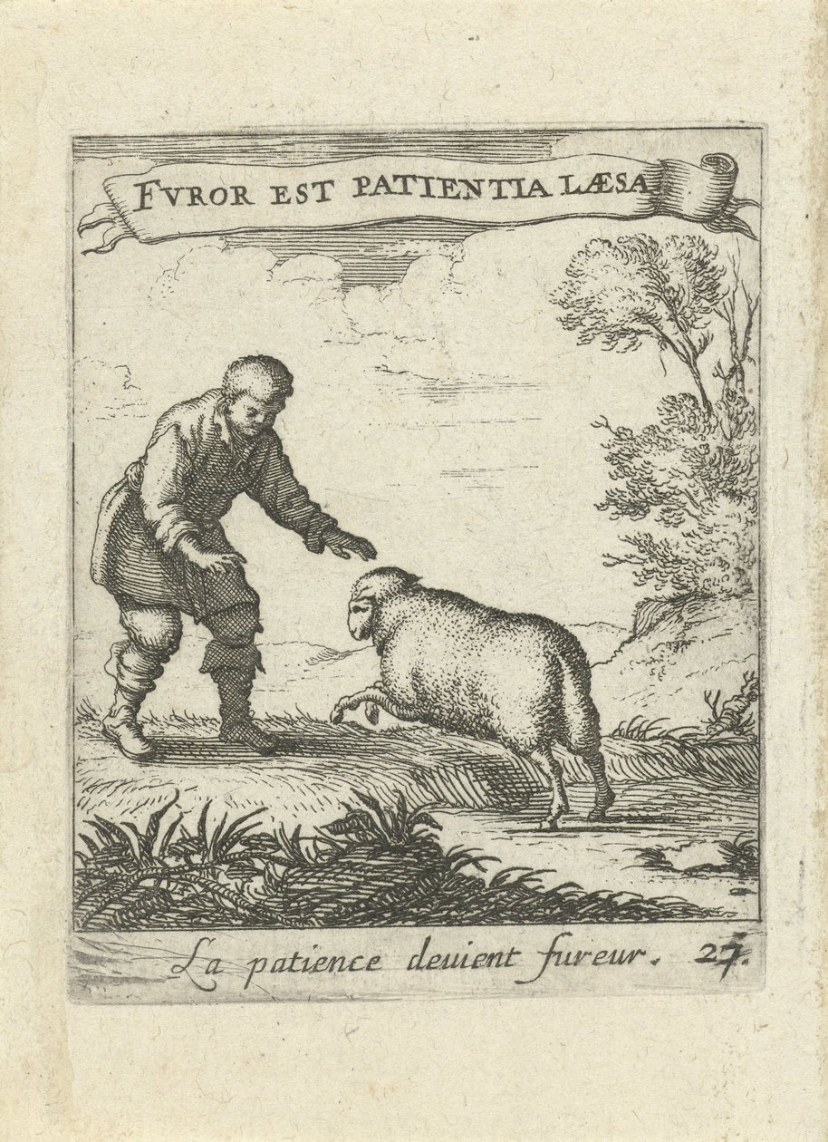 Landskap med mann og sau Moralizing Love Emblems (serietittel) Devises et emblesmes d