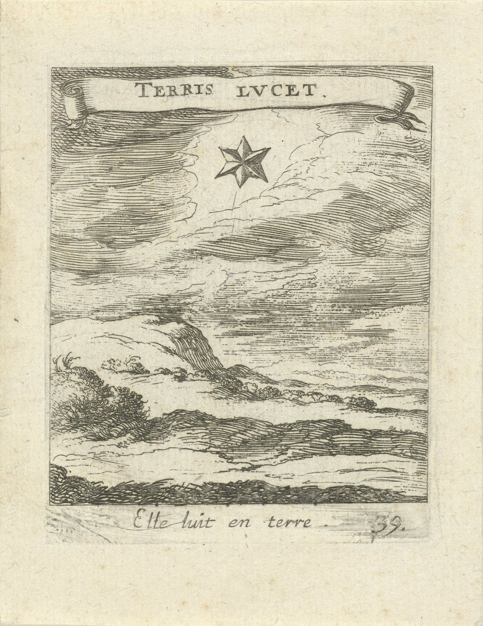 Landskap med stjerne Moralizing Love Emblems (serietittel) Devises et emblèmes d