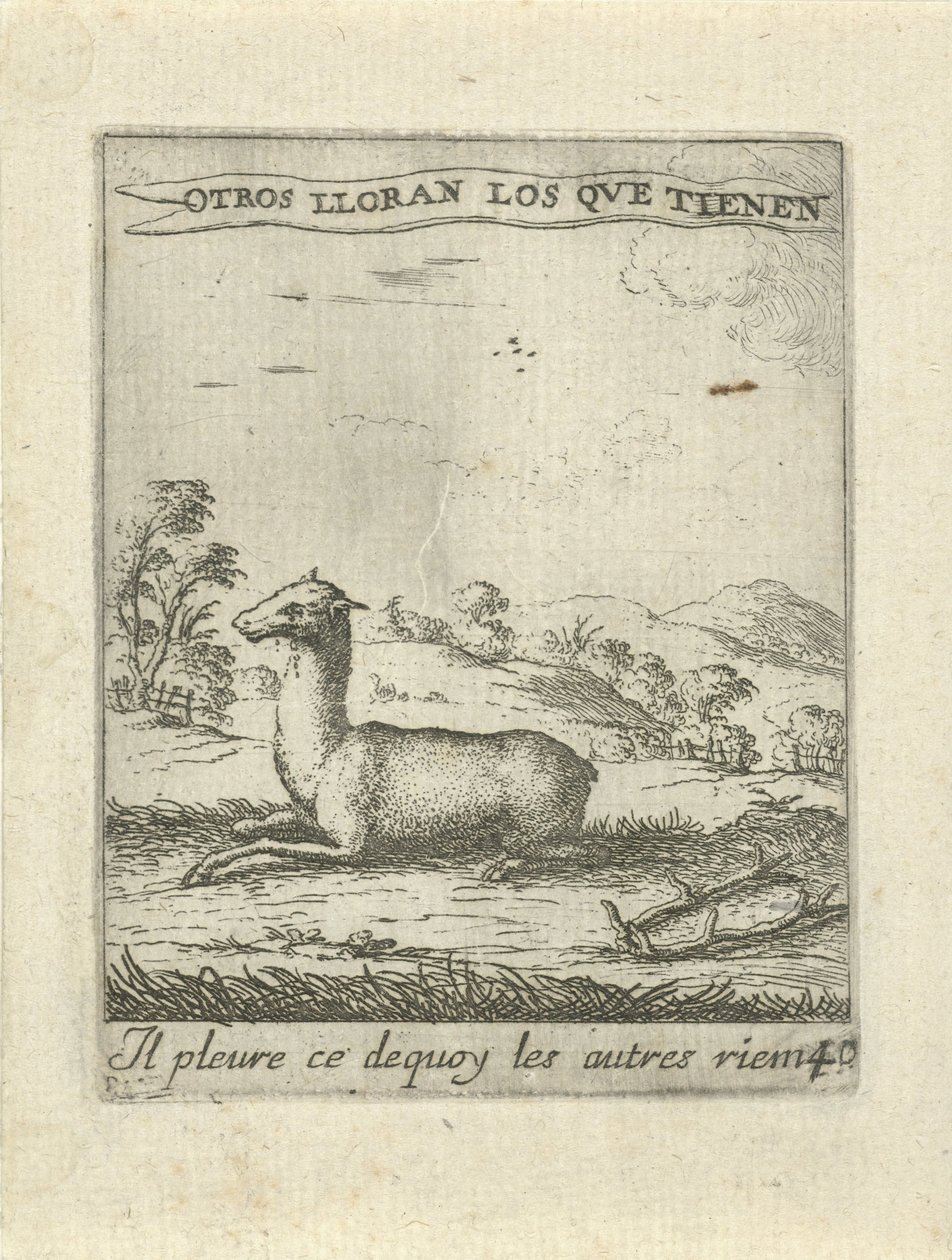Lying Deer Moralizing Love Emblems (serietittel) Devises et emblesmes d'amovr moralisez (serietittel) av Albert Flamen