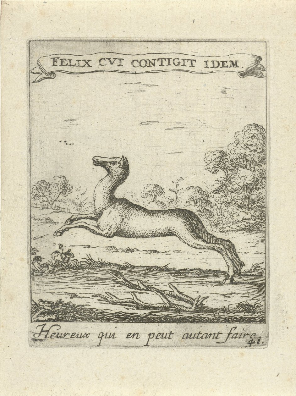 hoppende hjort Moralizing Love Emblems (serietittel) Devises et emblesmes d