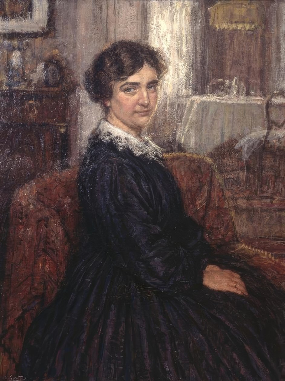 Dameportrett av Albert Geudens